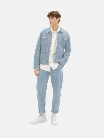 TOM TAILOR DENIM Regular Fit Skjorte i hvid