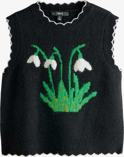 Next Neuletoppi värissä vihreä / musta / valkoinen, Tuotenäkymä