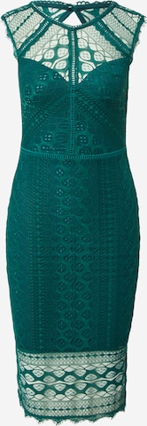 Lipsy Cocktail Dress in Green: front