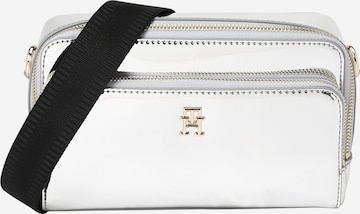 TOMMY HILFIGER Crossbody Bag 'Iconic' in Silver: front