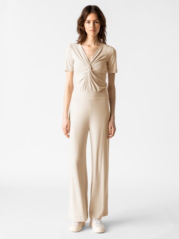 Les Lunes Wide leg Broek 'Michelle' in Beige