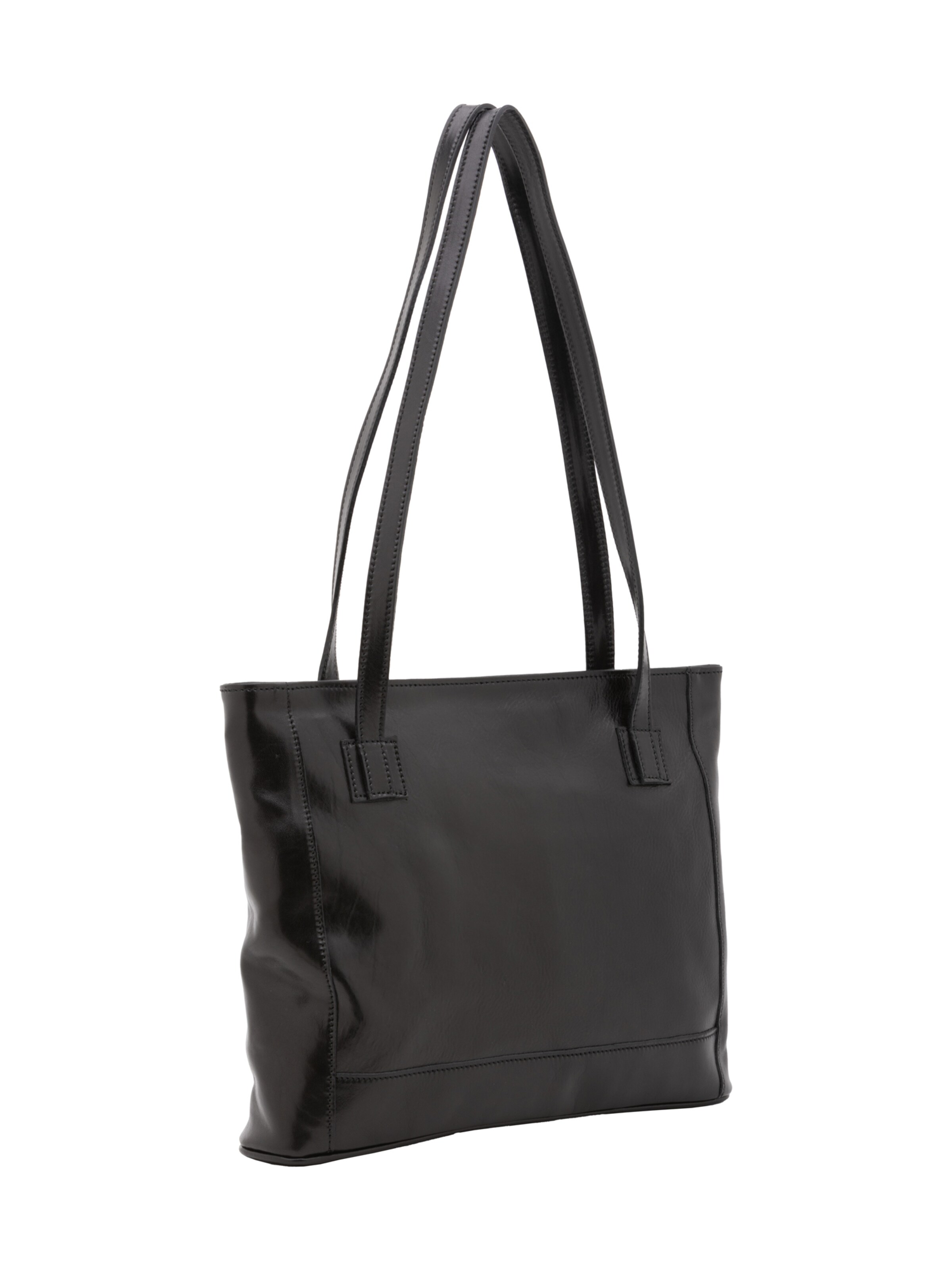 Borsa a spalla 'Borsa a Spalla Donna Cressa Vera Pelle Vacchetta - Chiusura Zip' di I Fratelli in nero