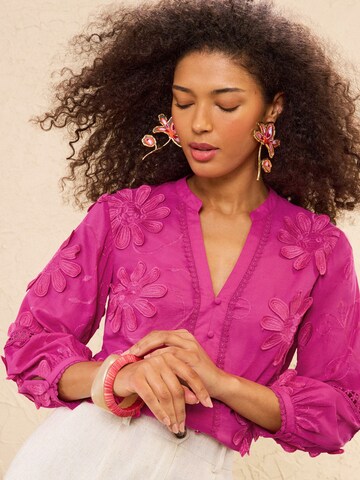 love & roses Blúzka - Ružová