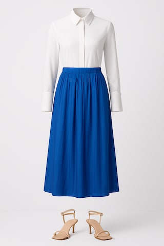 Touche Prive Rok in Blauw: voorkant