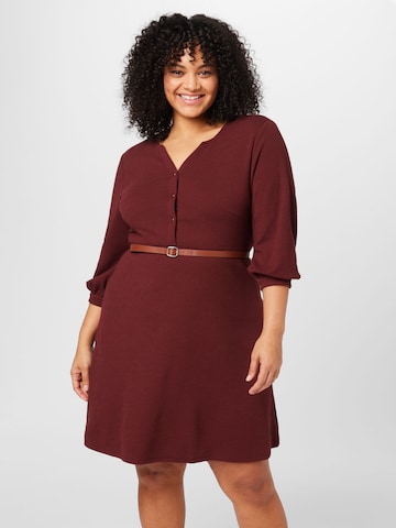 Robe 'Ilona' ABOUT YOU Curvy en rouge : devant