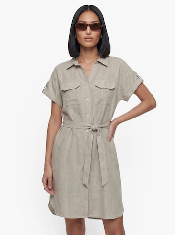 VERO MODA Blousejurk 'VMTHILDE' in Grijs: voorkant