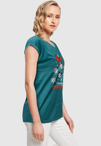 ABSOLUTE CULT T-Shirt 'Mickey And Friends - Christmas Tree' in Blau