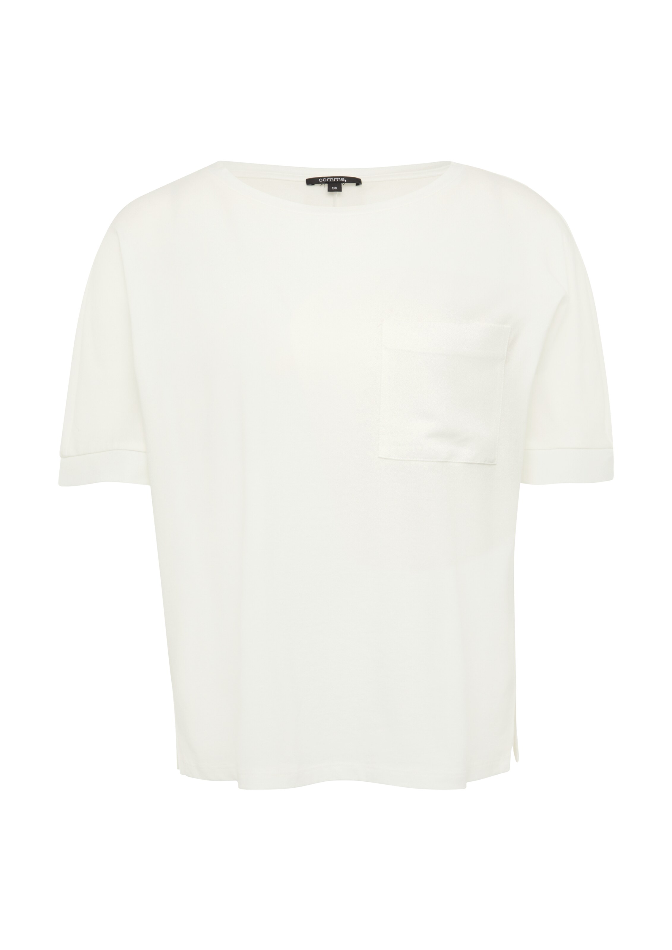 COMMA Shirt in Wit: voorkant