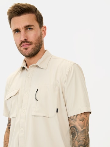 CAMEL ACTIVE Regular Fit Kurzarmhemd mit Cooling Effekt in Beige