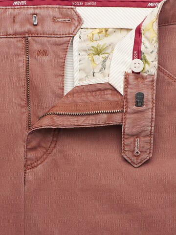 Meyer Hosen Slim fit Chino Pants in Brown