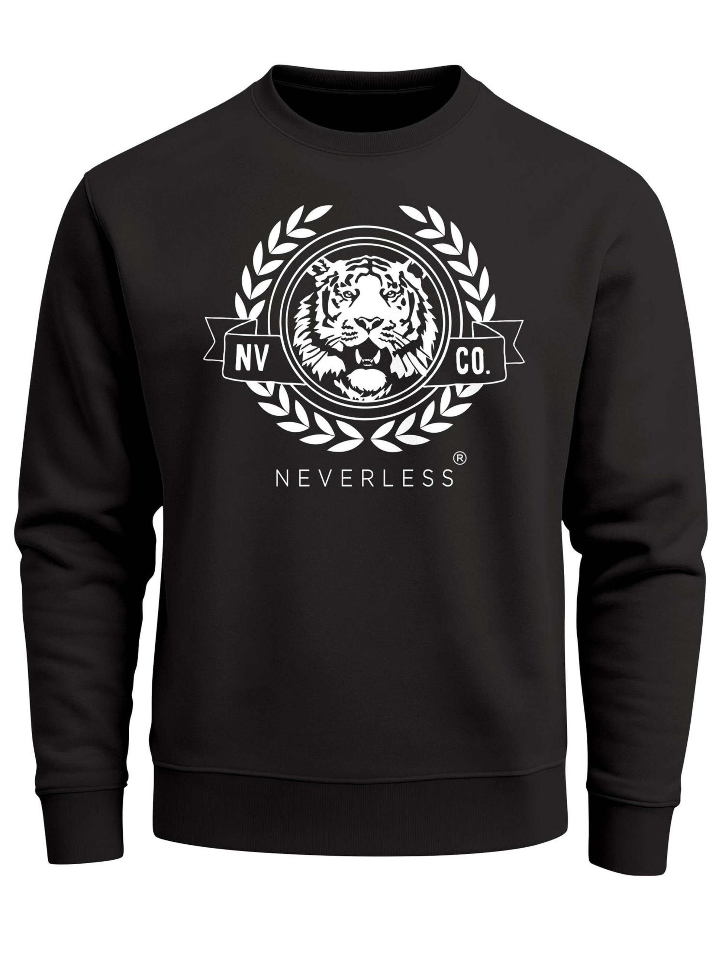 Neverless Sweatshirt 'Old School' in Black: front
