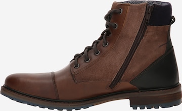 BULLBOXER Lace-Up Boots in Brown