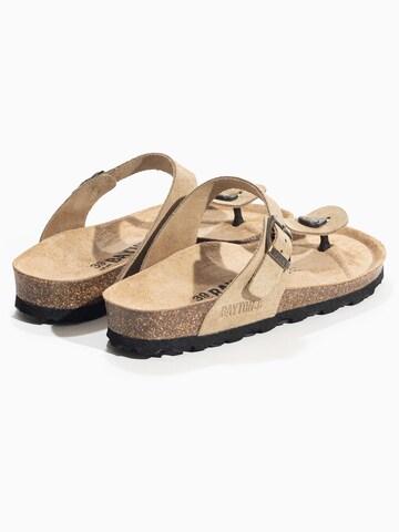 Bayton T-bar sandals 'Melia' in Beige