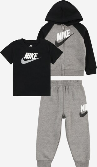 Nike Sportswear Set in graumeliert / schwarz / weiß, Produktansicht