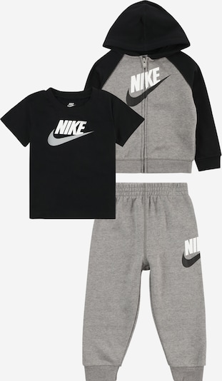 Set Nike Sportswear di colore grigio sfumato / nero / bianco, Visualizzazione prodotti