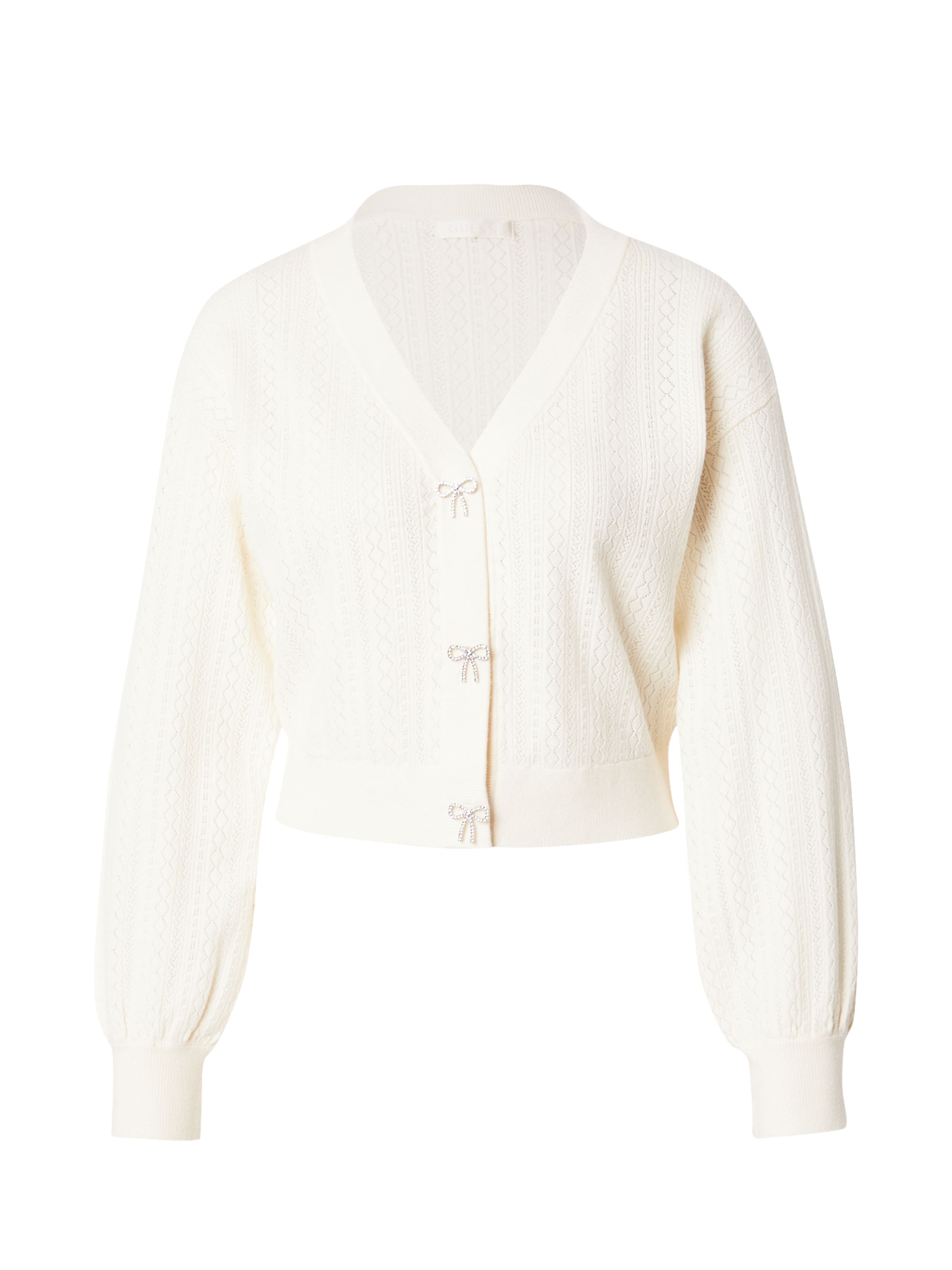 GUESS Kardigán 'LYLA' - Biela: predná strana