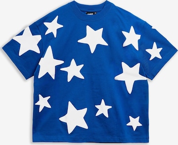 OVER STREET - Camisa 'Camiseta royal falling stars oversized tee' em azul: frente