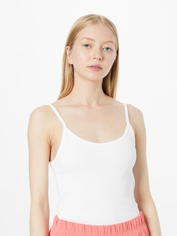 Champion Reverse Weave Top in Wit: voorkant