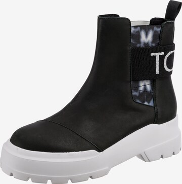 TOMS Chelsea boots 'ALPARGATA COMBAT' in Zwart: voorkant