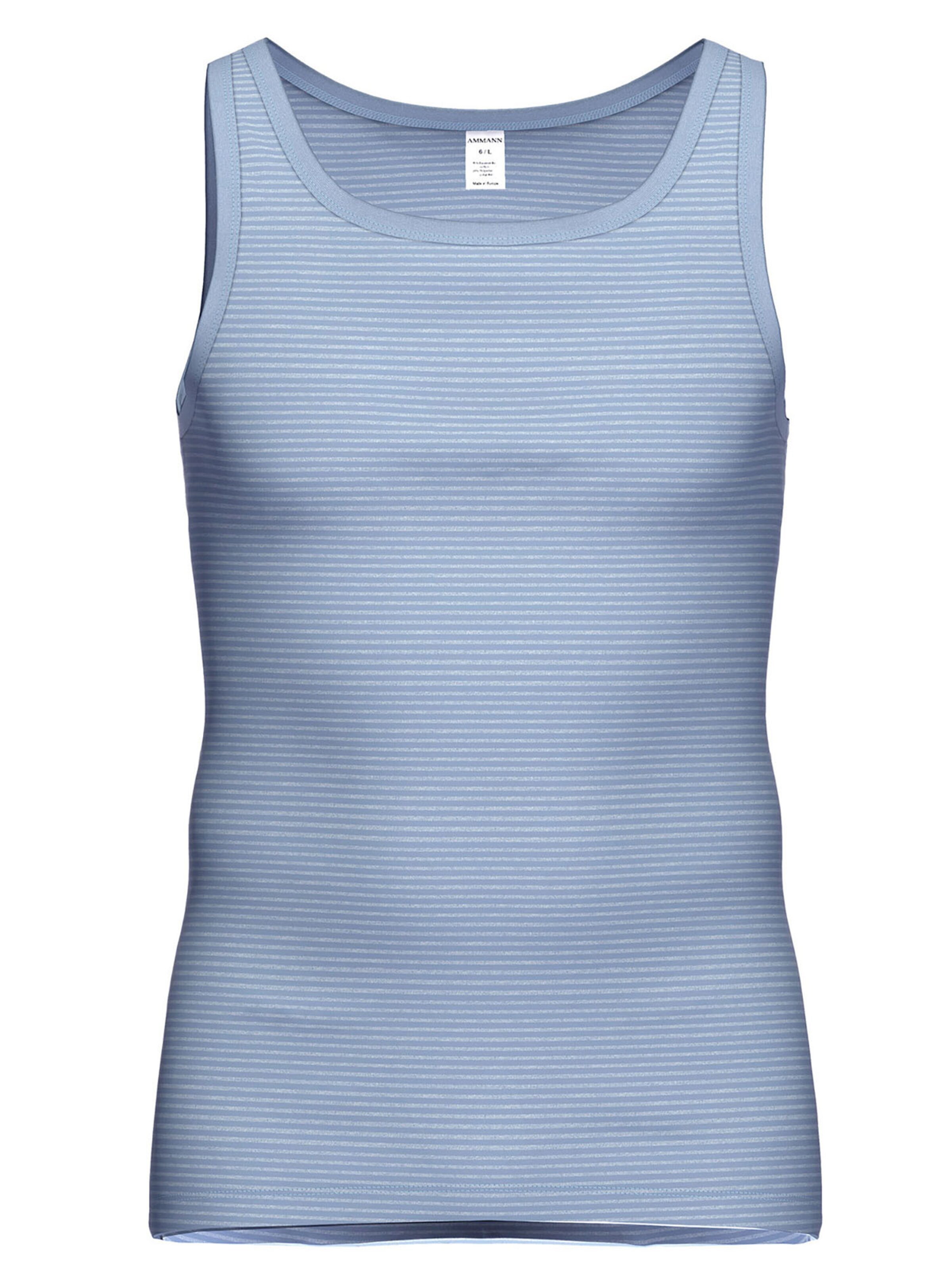 Ammann Unterhemd 'Jeans Feinripp'‌‌‌‌ in Blau