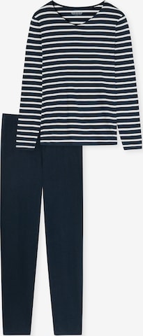 SCHIESSER Pyjama in Blauw: voorkant