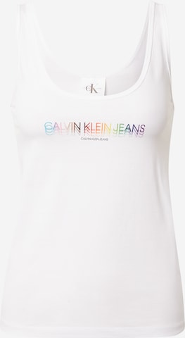 Calvin Klein Jeans Top - fehér: elől