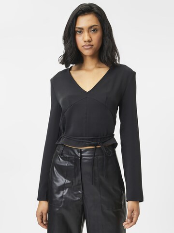 Calvin Klein Jeans Блуза в черно: отпред