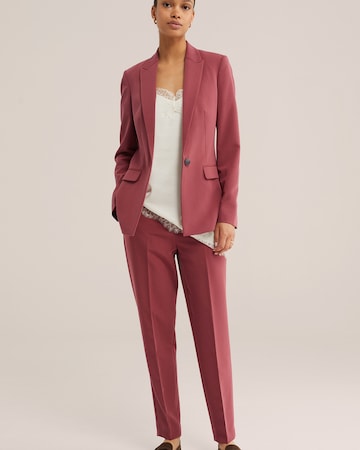 Slimfit Pantaloni con piega frontale di WE Fashion in rosa
