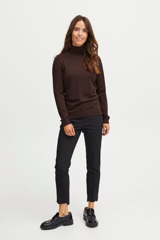 Fransa Sweater 'Blume' in Brown