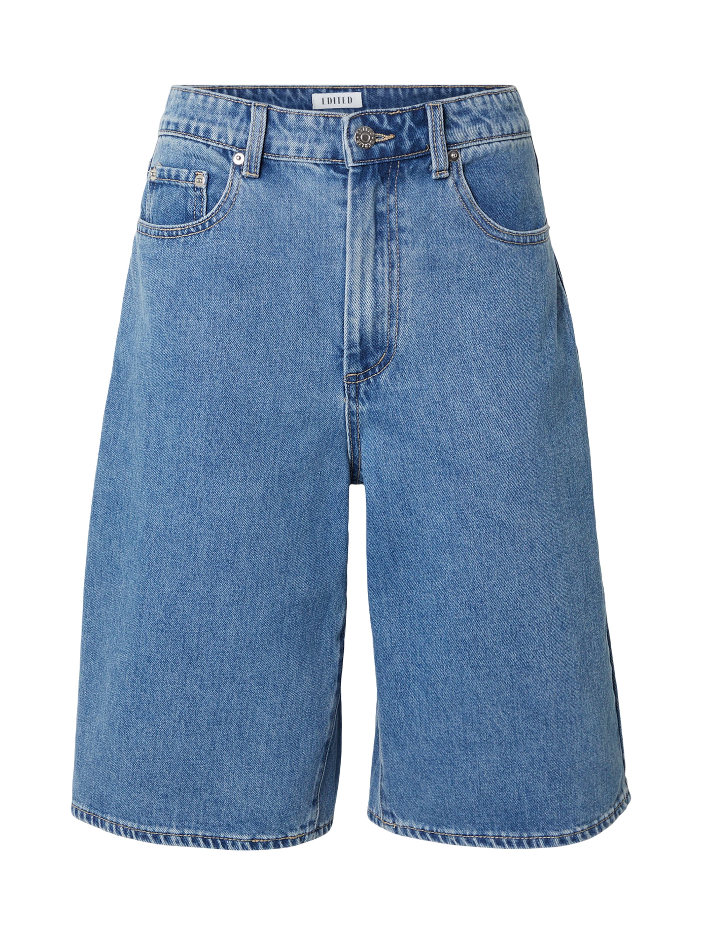 EDITED Wide leg Jeans 'Addison' in Blue: front