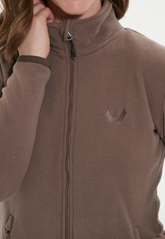 Whistler Athletic Fleece Jacket 'Cocoon' in Brown