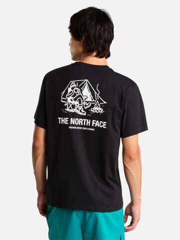 THE NORTH FACE Shirt 'M CAMPFIRE RELAXED SS TEE' in Zwart