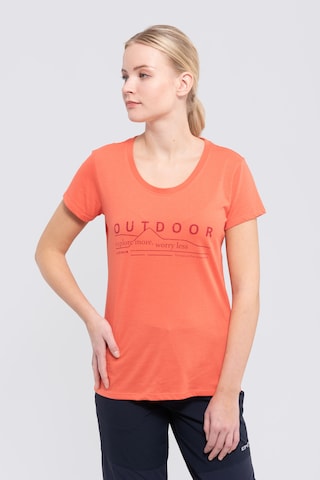 ICEPEAK Функциональная футболка 'Belcher' в Оранжевый: спереди
