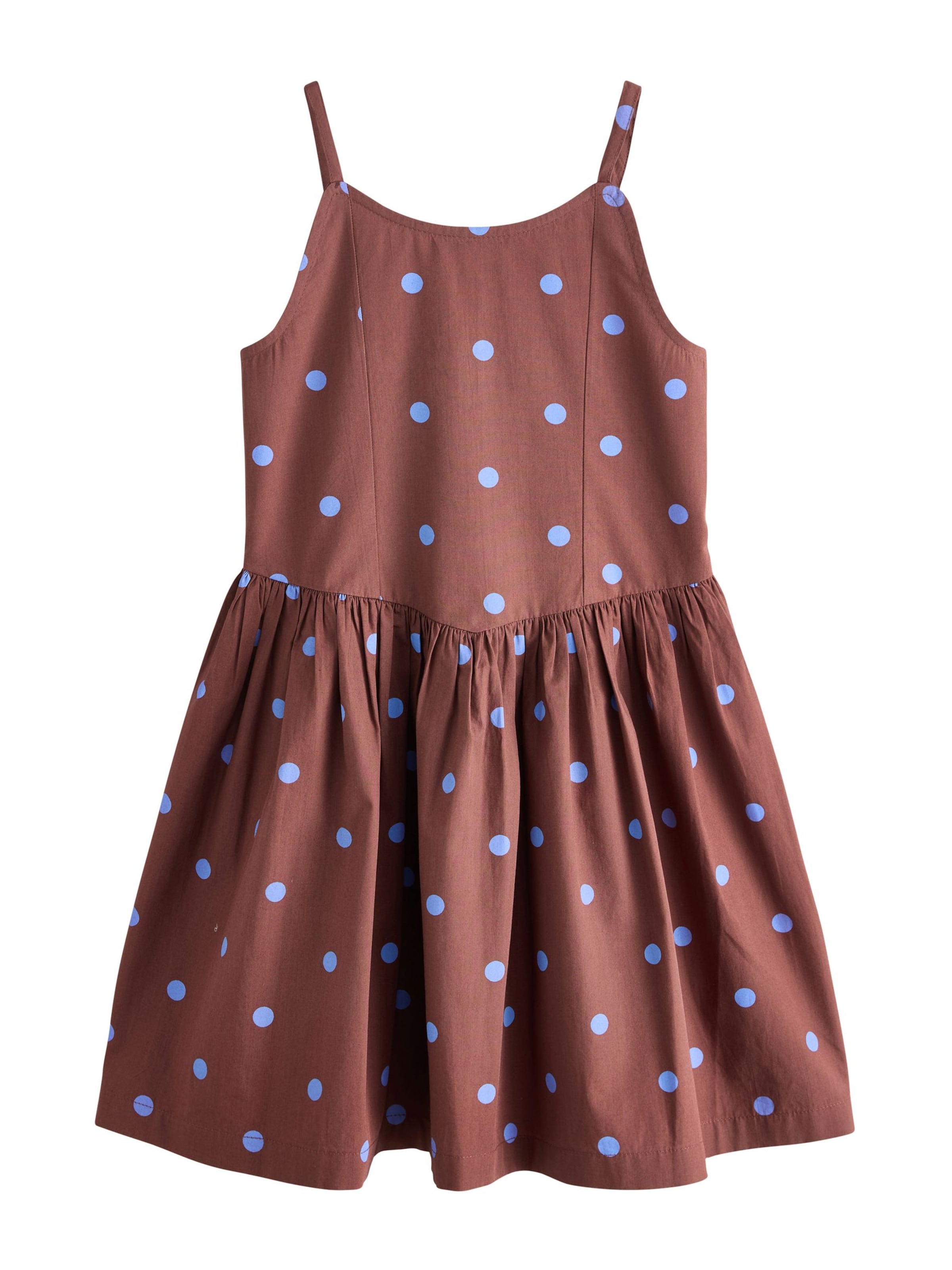 Next Robe en 98 en azur / chocolat, Vue avec produit