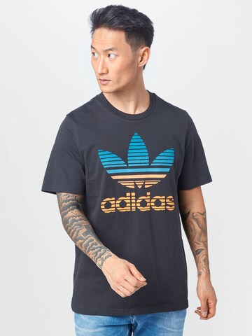 ADIDAS ORIGINALS Regular Тениска в черно: отпред