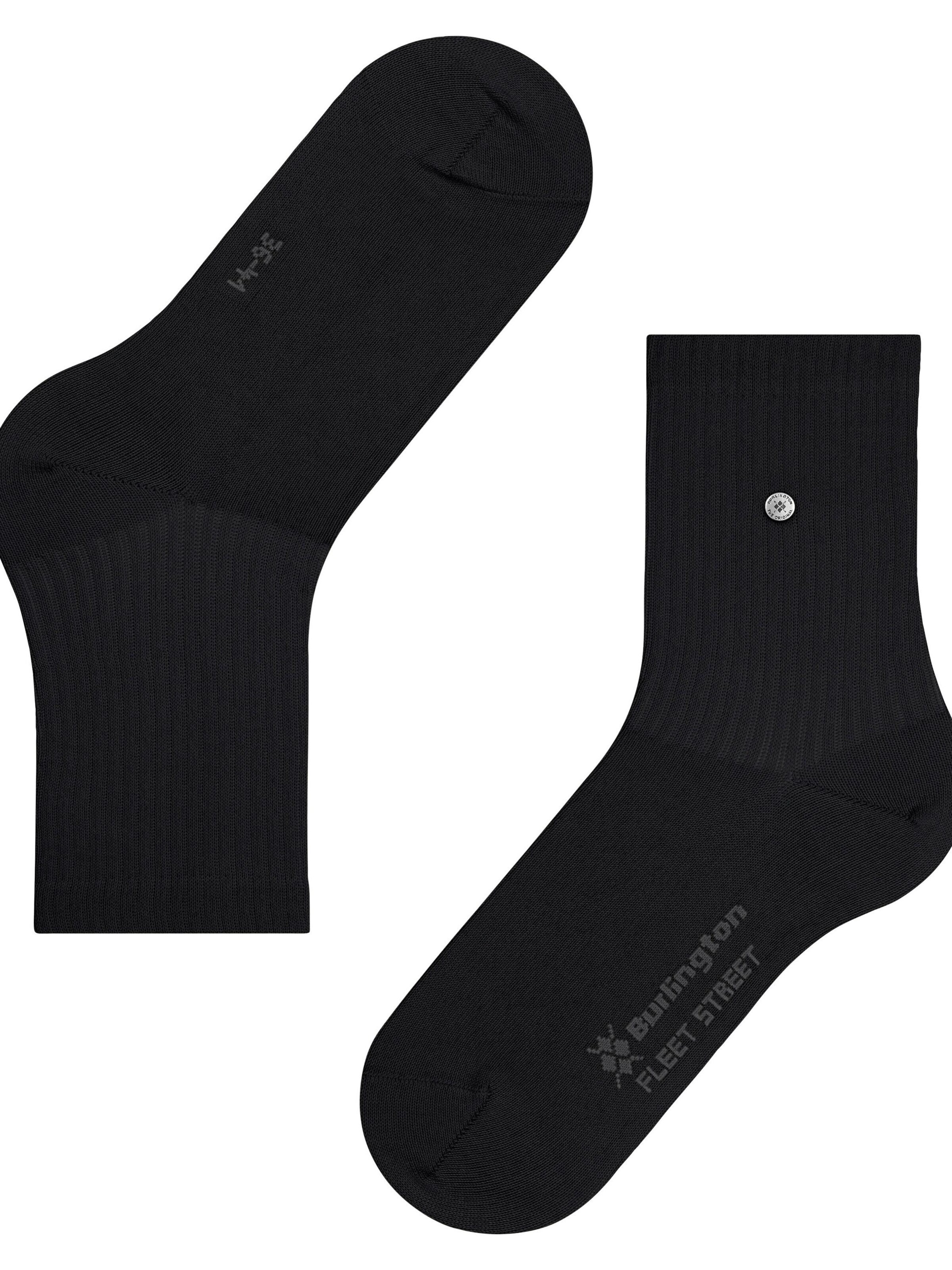 BURLINGTON Socks 'Fleet Street' in Black