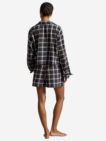 Polo Ralph Lauren Pyjama ' Madison Cozy Flannel ' in Blauw