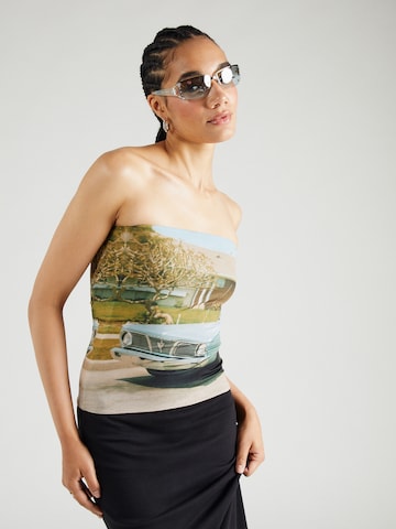 Top de la TOPSHOP pe albastru: față