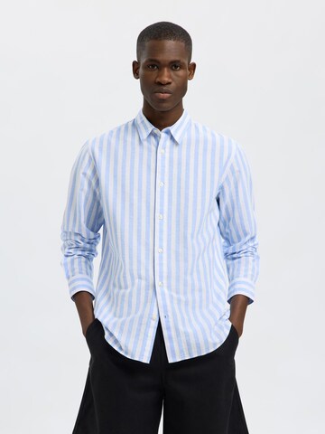 Coupe slim Chemise SELECTED HOMME en bleu