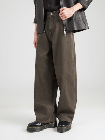 WEEKDAY Baggy Pants 'Astro' in Brown: front