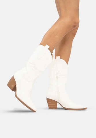 Stivale da cowboy di Elara in bianco