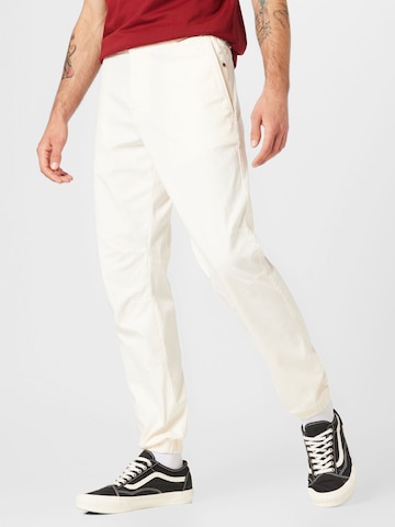 BOGNER Tapered Pants 'CARLO' in White: front