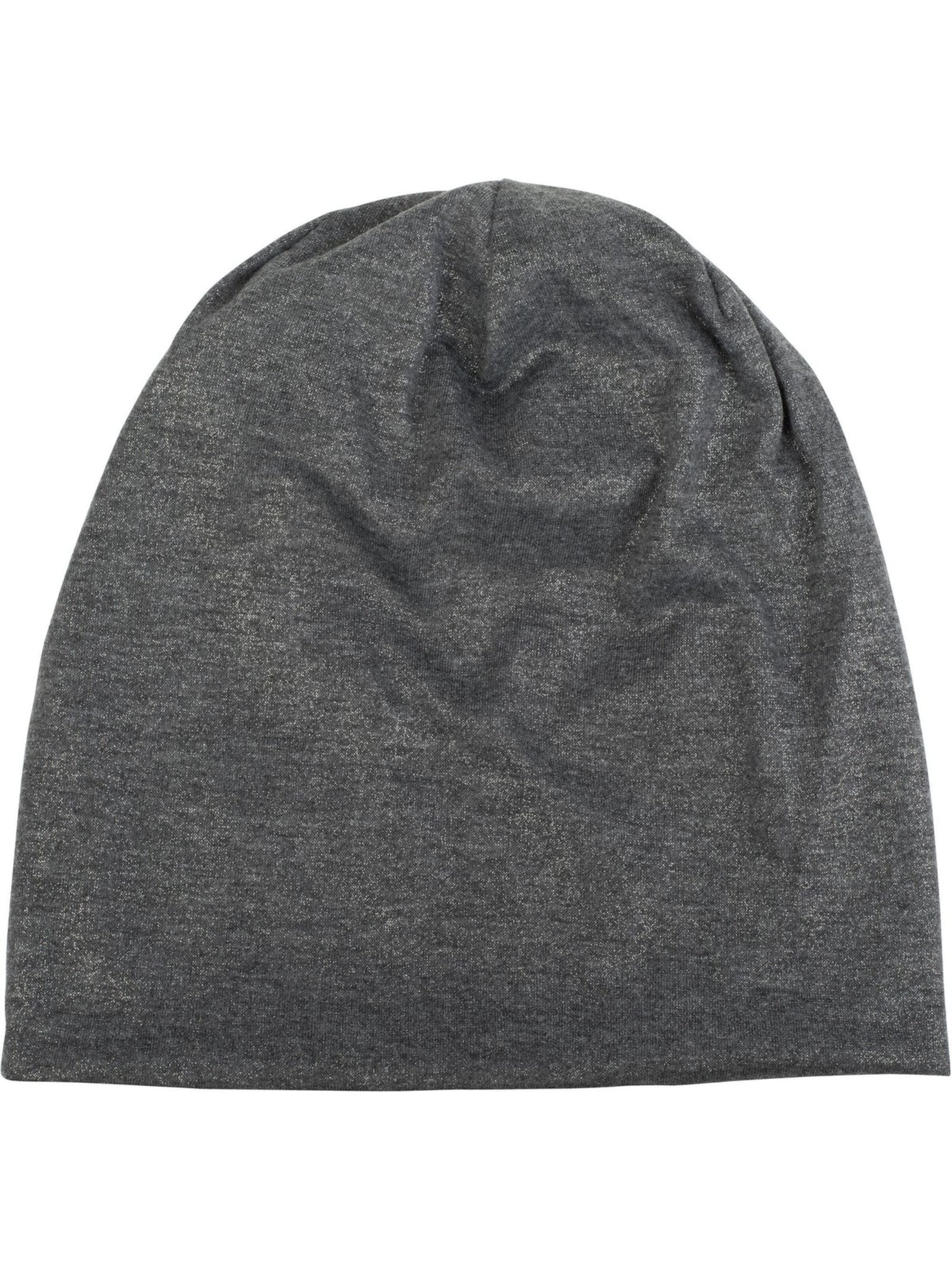styleBREAKER Mütze 'Beanie mit All Over Glitzer'‌‌ in Grau