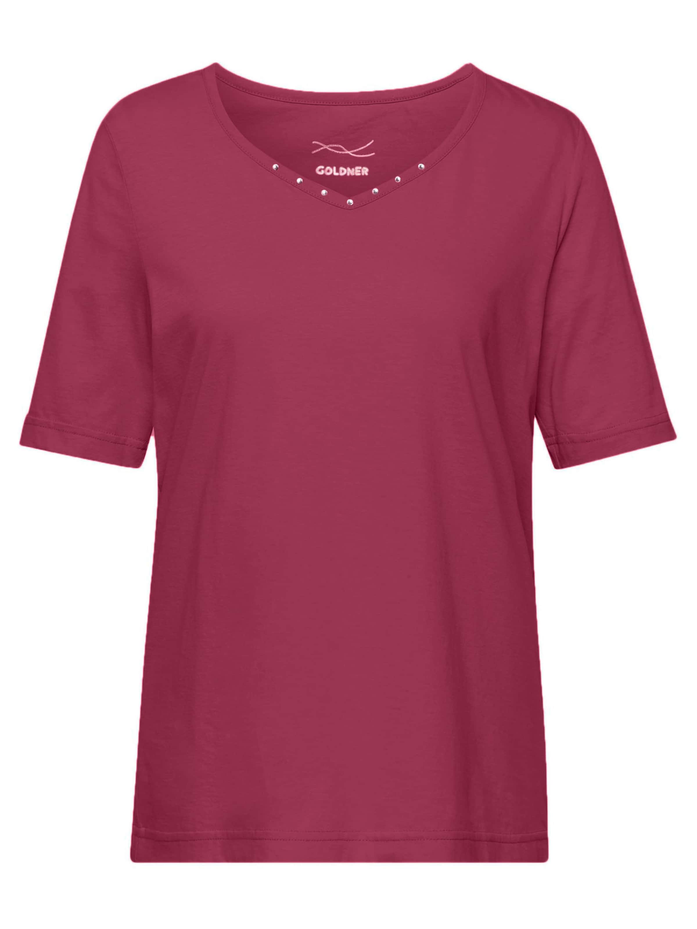 Goldner T-Shirt in Rot: Vorderseite