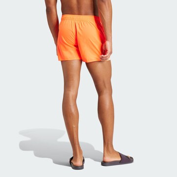 ADIDAS SPORTSWEAR Athletic Swim Trunks 'Clx' in Orange