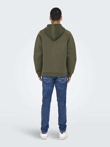 Only & Sons Sweatshirt in Brown