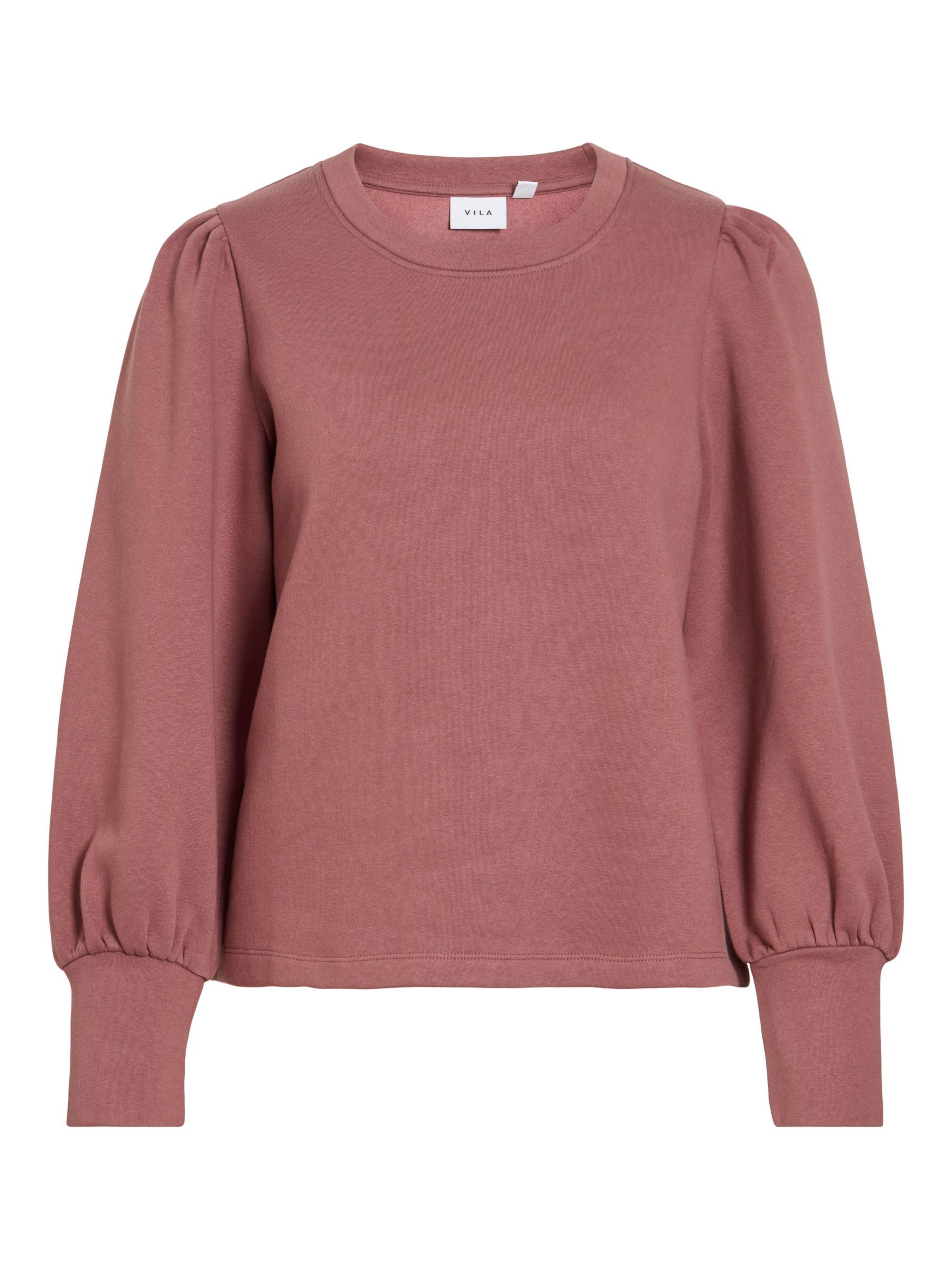 Sweat-shirt 'VIVERA' VILA en rose : devant