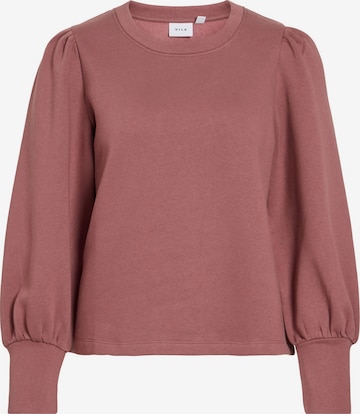 Sweat-shirt 'VIVERA' VILA en rose : devant