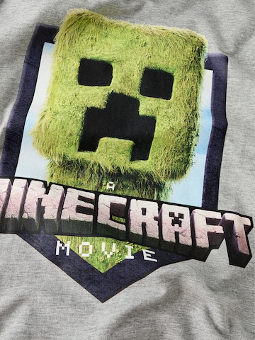NAME IT Суичър 'NKMOL MINECRAFT' в сиво