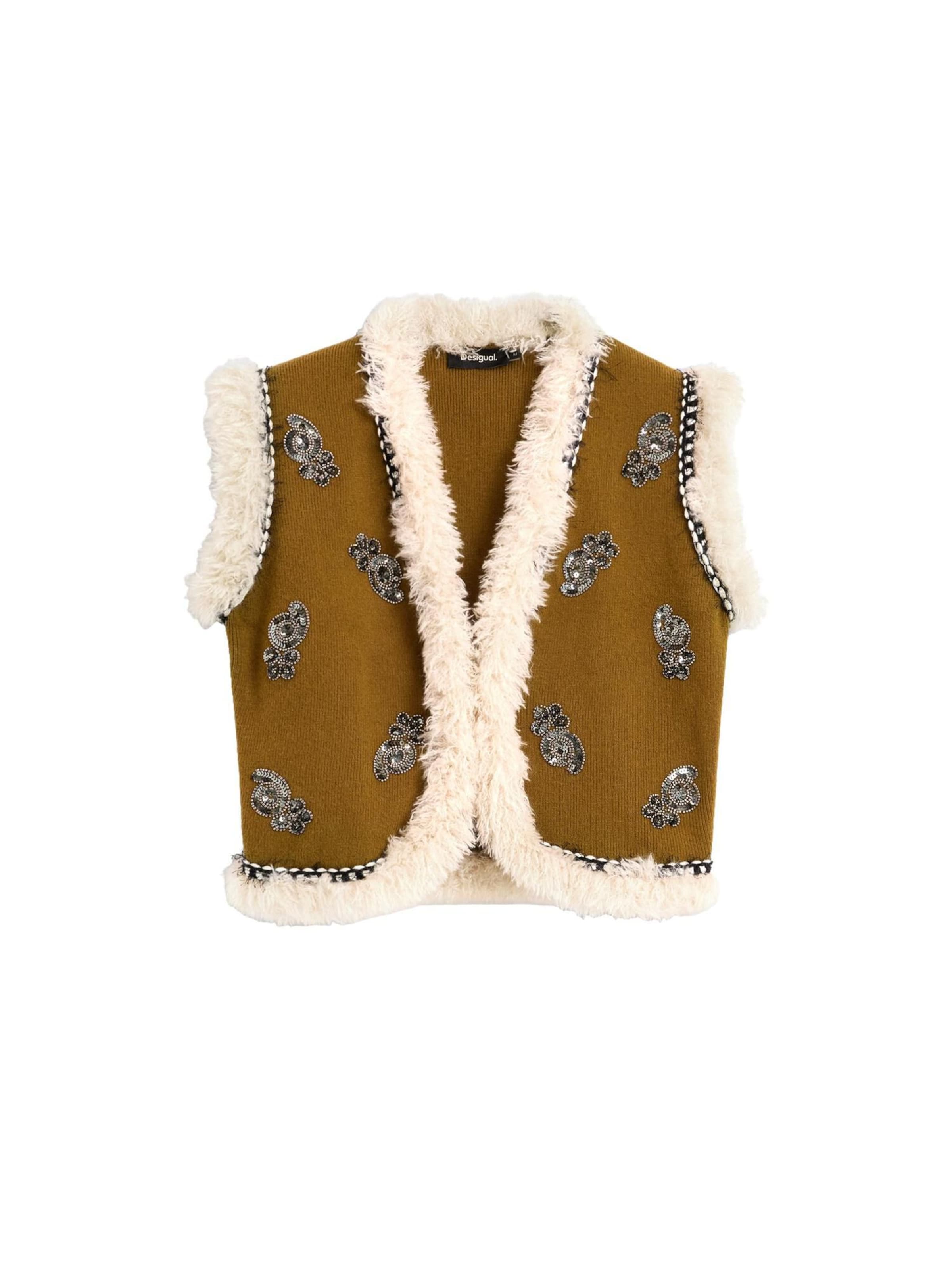 Gilet di Desigual in marrone: frontale